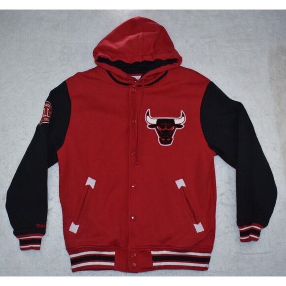 Mitchell & Ness Chicago Bulls Adult Varsity Jacket Size L NBA Hardwood Classics - Picture 1 of 15